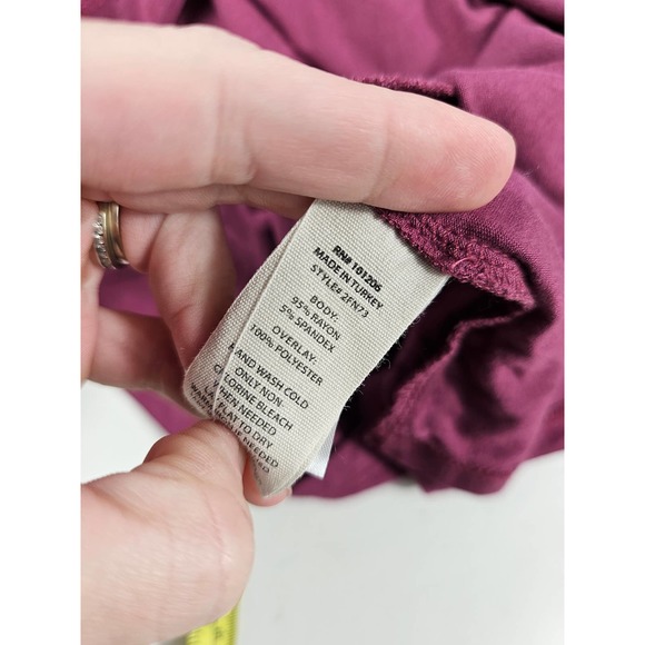 Soft surroundings size medium Layered purple casual tunic EUC ^ - Picture 5 of 7